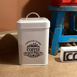 Farmhouse Enamel Metal Coffee Canister